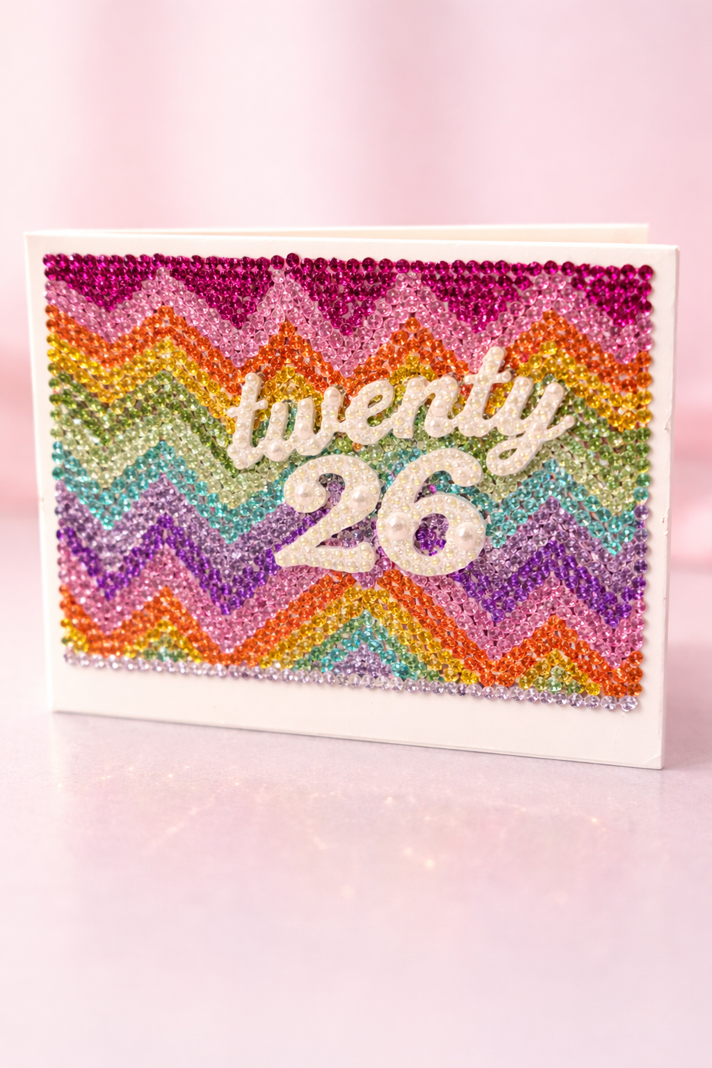 Mahjong Card 2026 Sparkle Kit Kaleidoscope — DIY mahjong diamond painting kit for large NMJL cards