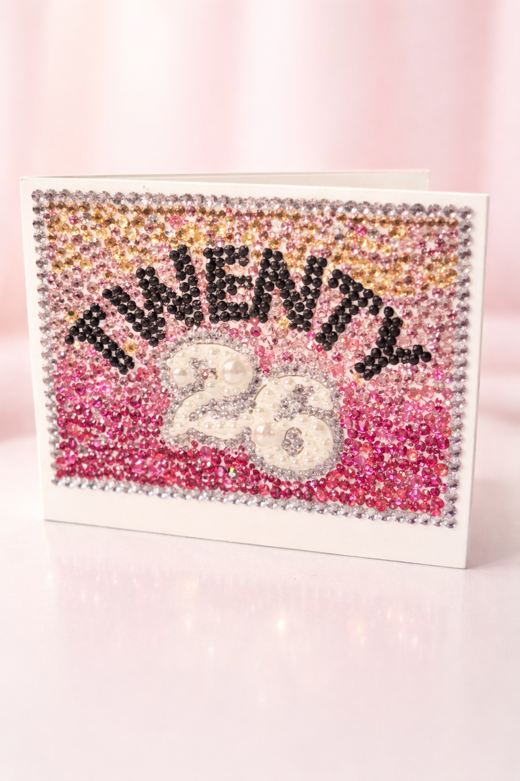 Mahjong Card 2026 Sparkle Kit Ombre — DIY mahjong diamond painting kit for small and large NMJL cards