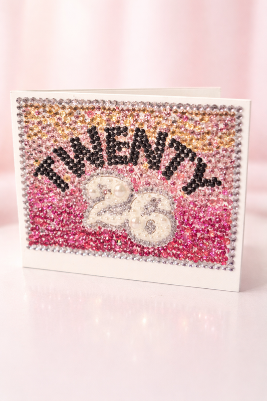 Mahjong Card 2026 Sparkle Kit Ombre — DIY mahjong diamond painting kit for small and large NMJL cards